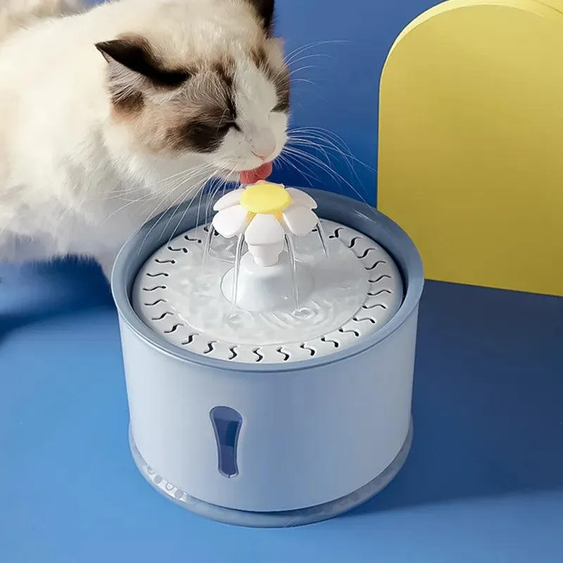 2.4L Cat Water Fountain: LED plus Activated Carbon