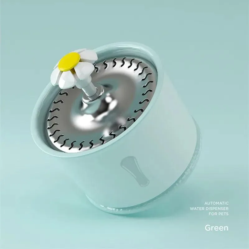 2.4L Cat Water Fountain: LED plus Activated Carbon