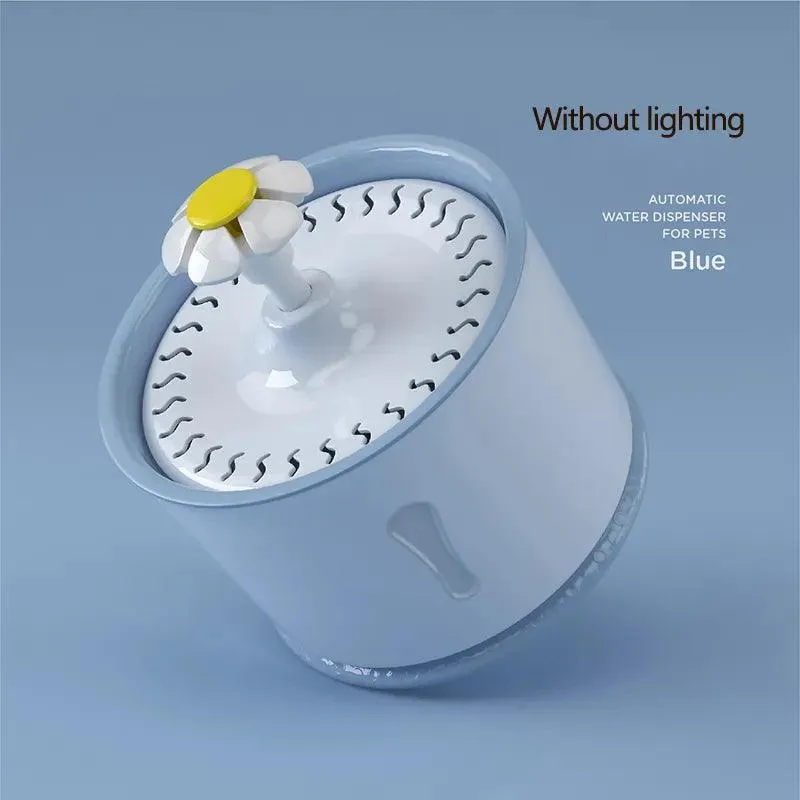 2.4L Cat Water Fountain: LED plus Activated Carbon