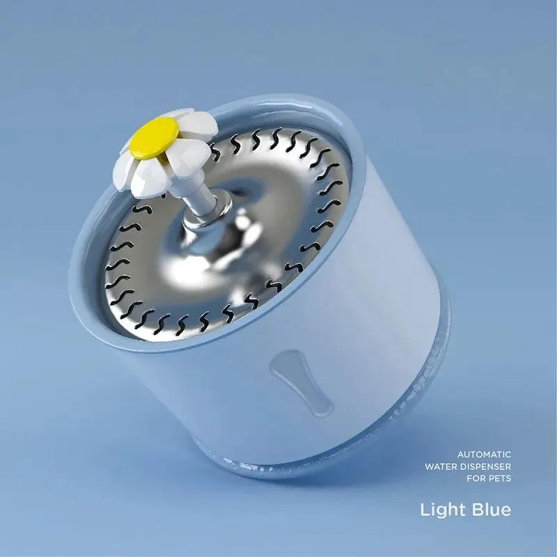 2.4L Cat Water Fountain: LED plus Activated Carbon