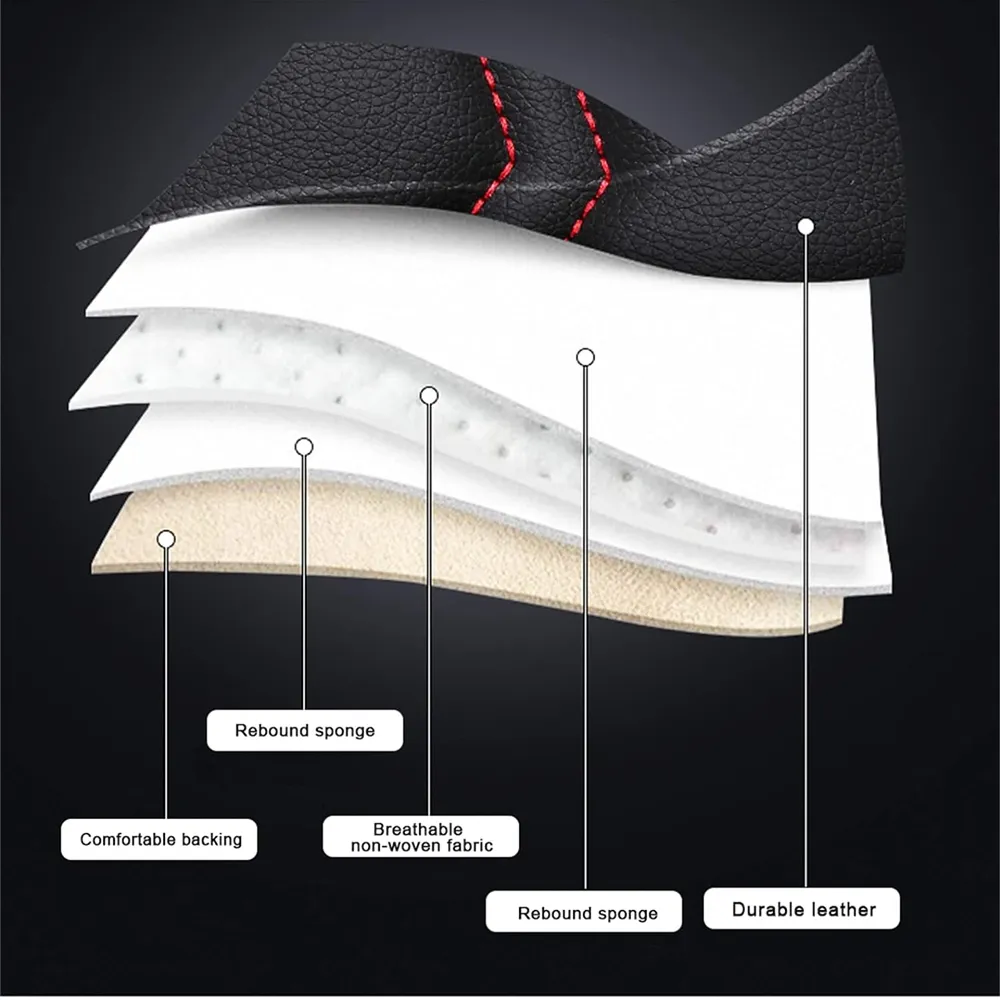 5 Universal Fit Leather Car Waterproof Seat Protectors Covers 68253-12