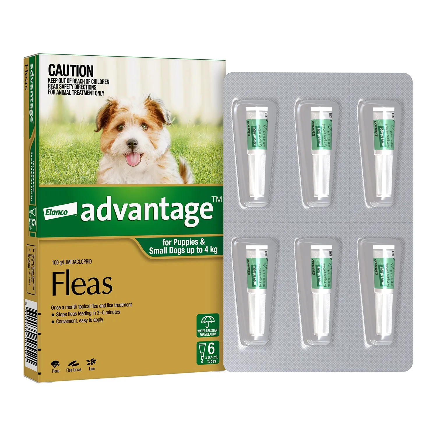 Advantage Flea Treatment for Puppies & Small Dogs 0-4kg