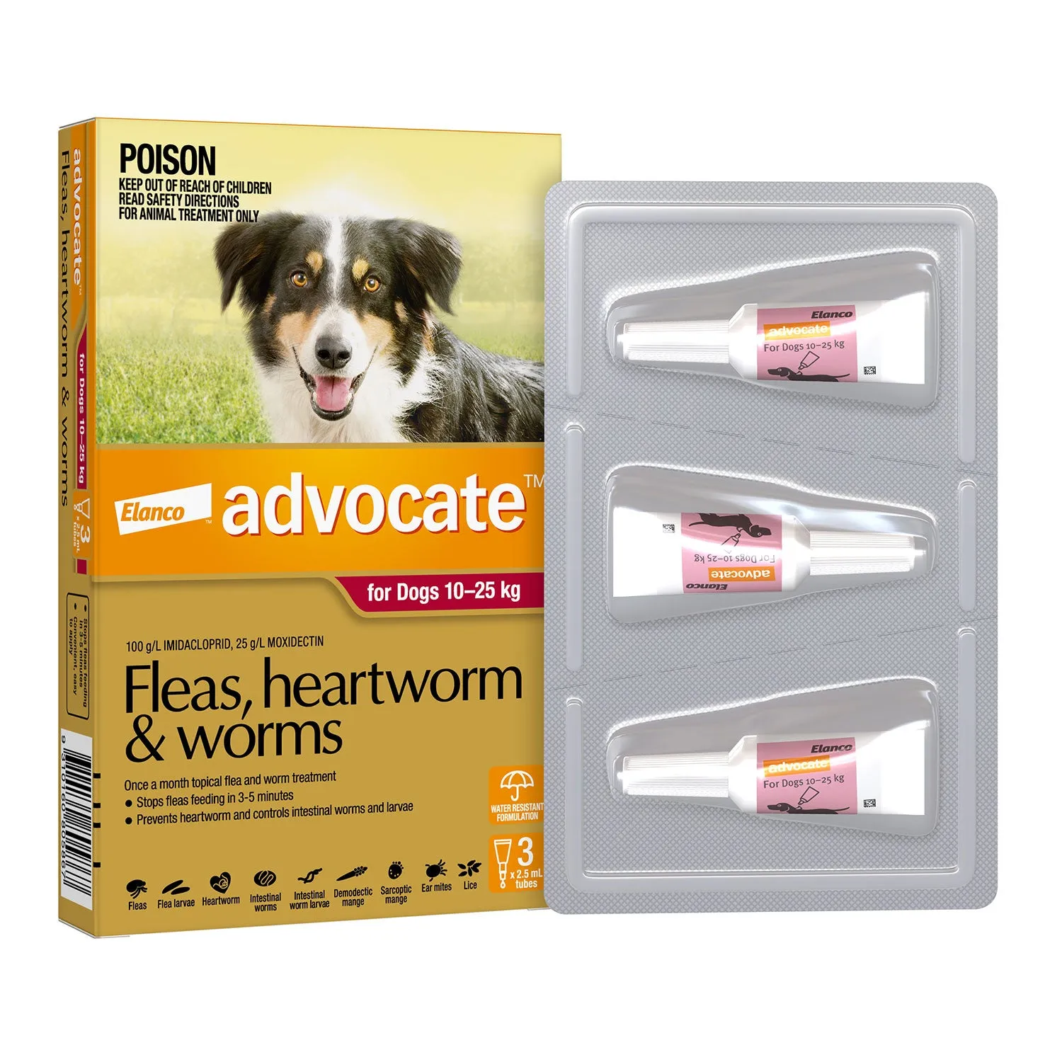 Advocate Flea, Heartworm & Worms for Large Dogs 10-25kg