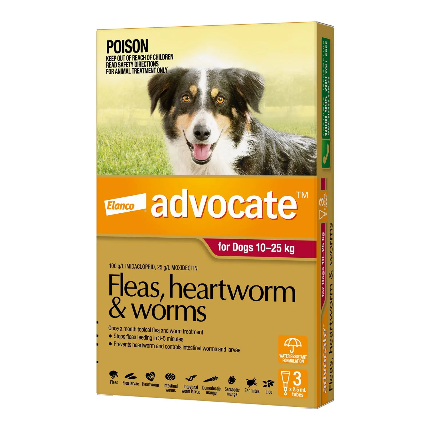 Advocate Flea, Heartworm & Worms for Large Dogs 10-25kg