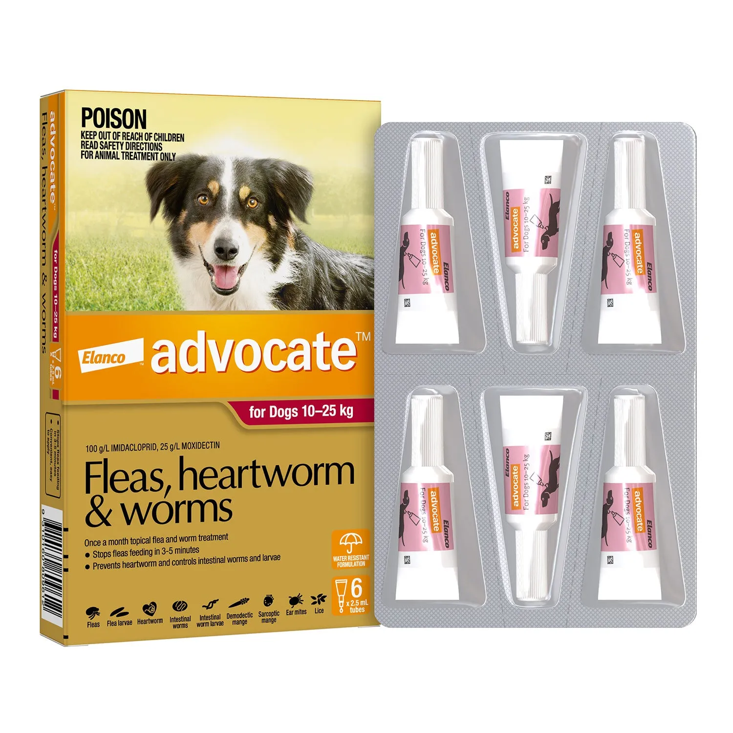 Advocate Flea, Heartworm & Worms for Large Dogs 10-25kg