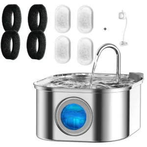 Autofeder 3.2L Automatic Pet Water Dispenser with Smart Induction and Stainless Steel Bowl