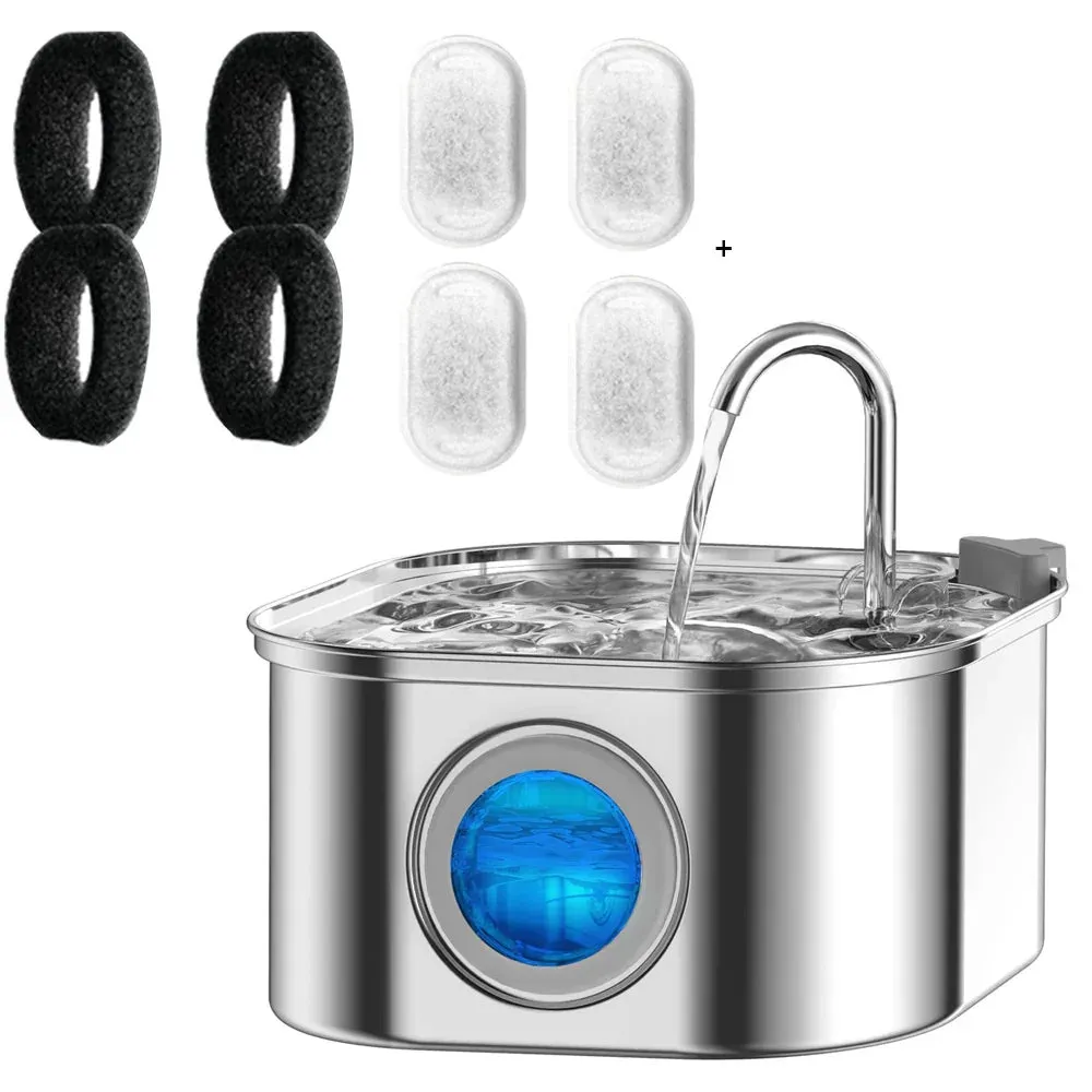 Autofeder 3.2L Automatic Pet Water Dispenser with Smart Induction and Stainless Steel Bowl