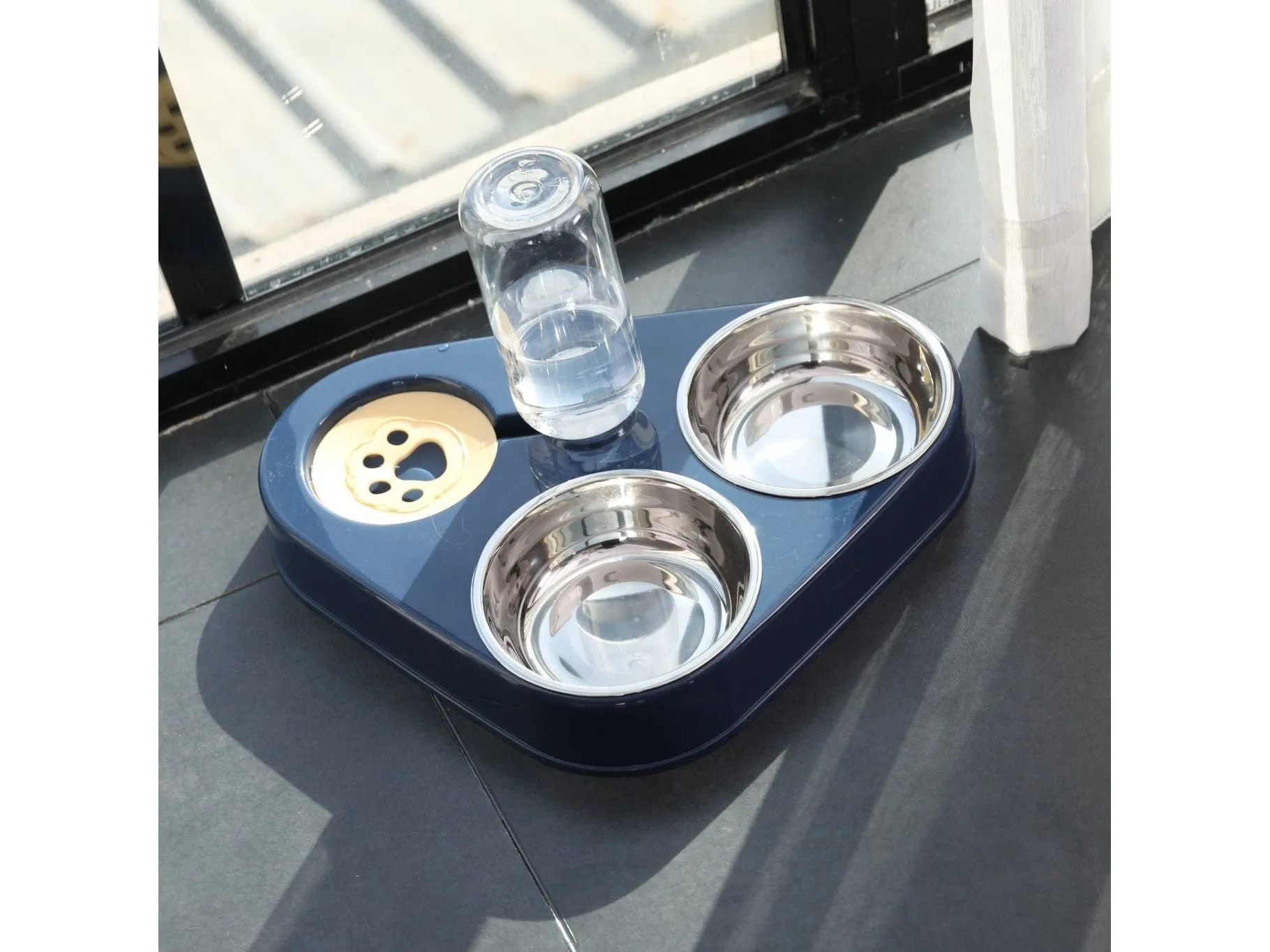 Automatic Refilling Three Bowls Large