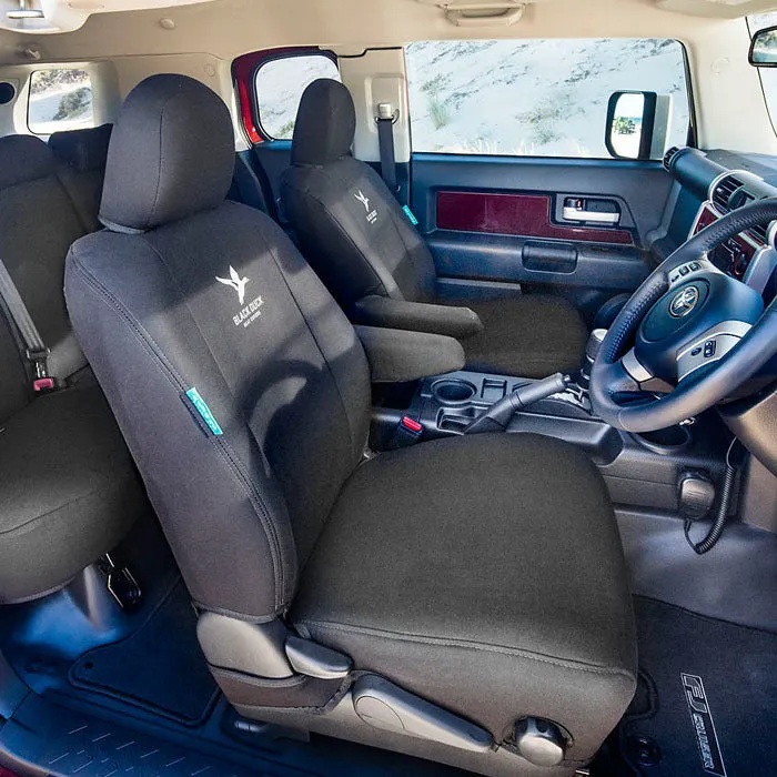 Black Duck Canvas Black Seat Covers Caterpillar Cat Excavators
