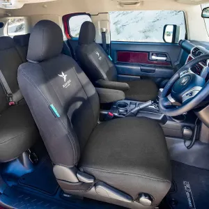 Black Duck Canvas Black Seat Covers Caterpillar Cat Excavators