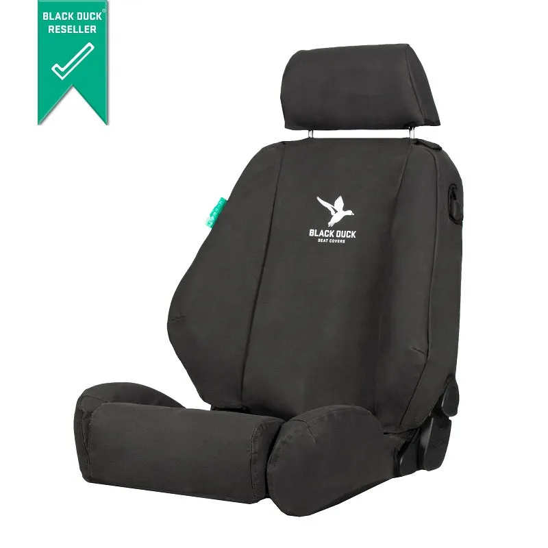 Black Duck Canvas Black Seat Covers Caterpillar Cat Excavators