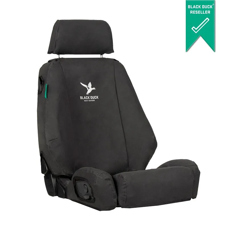 Black Duck Canvas Black Seat Covers Caterpillar Cat Excavators