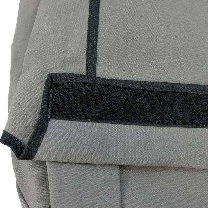 Black Duck Canvas Seat Covers JCB Articulated Loader Grey