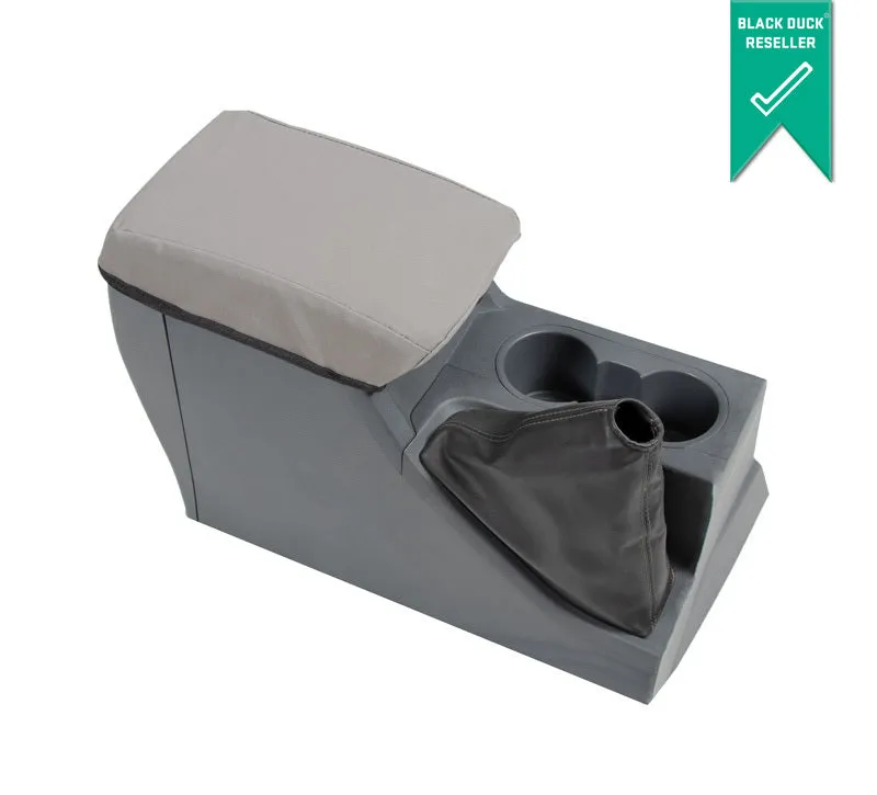 Black Duck Canvas Seat Covers JCB Articulated Loader Grey
