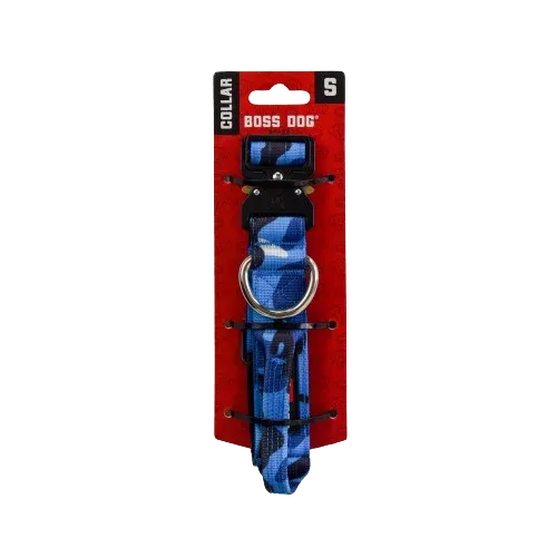 Boss Dog® Boss Tactical™ Camo Blue Adjustable Collar