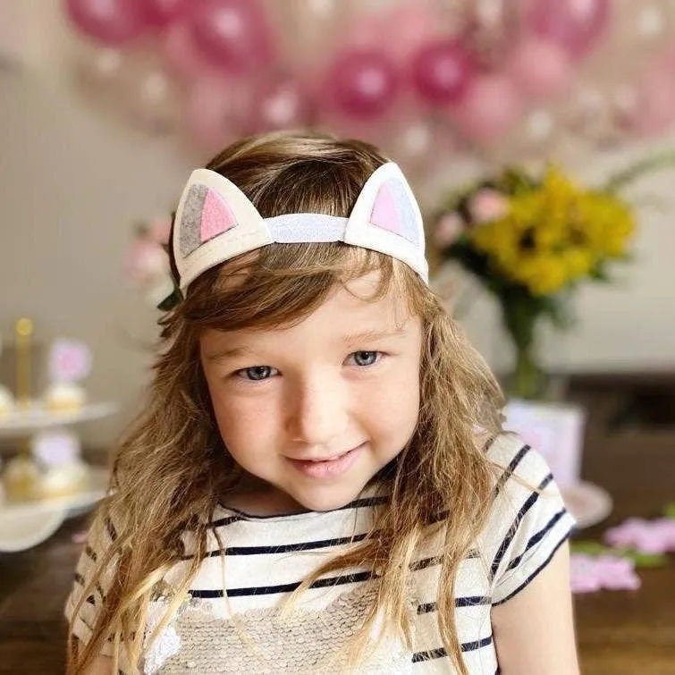 Cat Ears Felt Headband (Set of 4) S1195