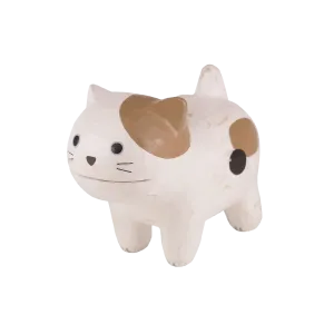 Cat White Brown - Card Holder