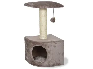 Corner scratching post Bessie 30x30x58cm taupe