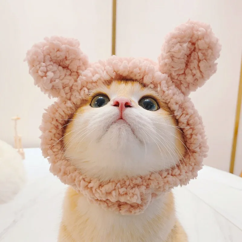 Cutest Teddy Bear Pet Trapper Hat with Velcro Closure