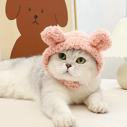 Cutest Teddy Bear Pet Trapper Hat with Velcro Closure