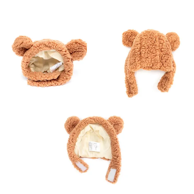 Cutest Teddy Bear Pet Trapper Hat with Velcro Closure