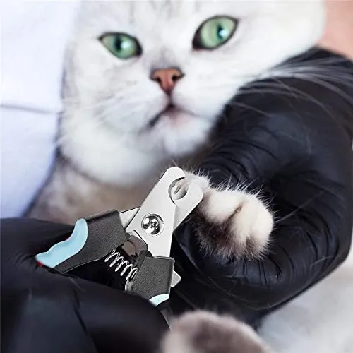 Dog Nail Clipper Safe Cuts with Safety Guard Button
