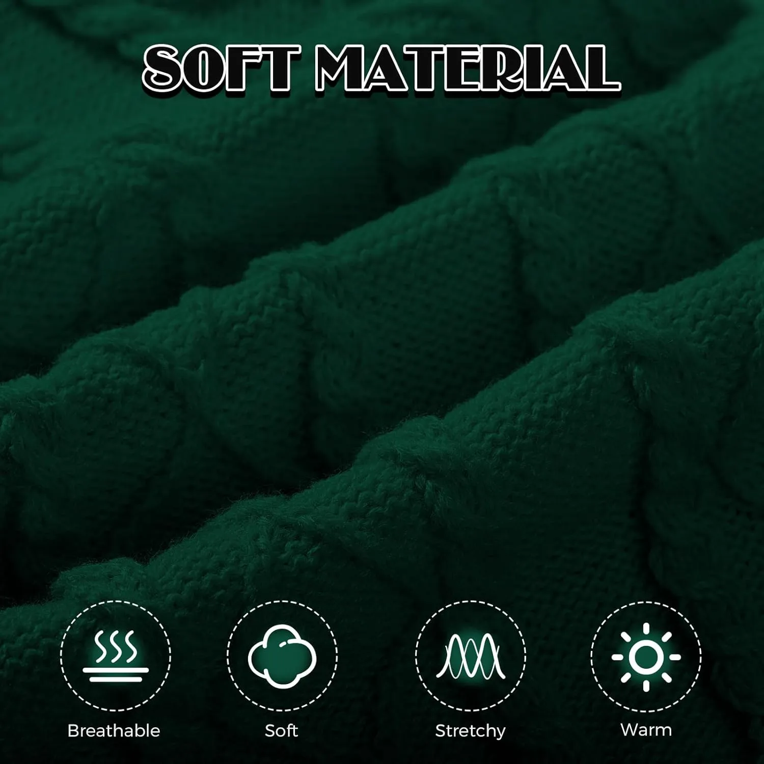 Dog Sweaters for Small Large Dogs Girl, Soft Warm Pup Dogs Shirt, Turtleneck Sweaters for Medium Large Dogs, Double Knitting Collar for Outdoor Playing, Warm Clothes (Dark Green, XL)
