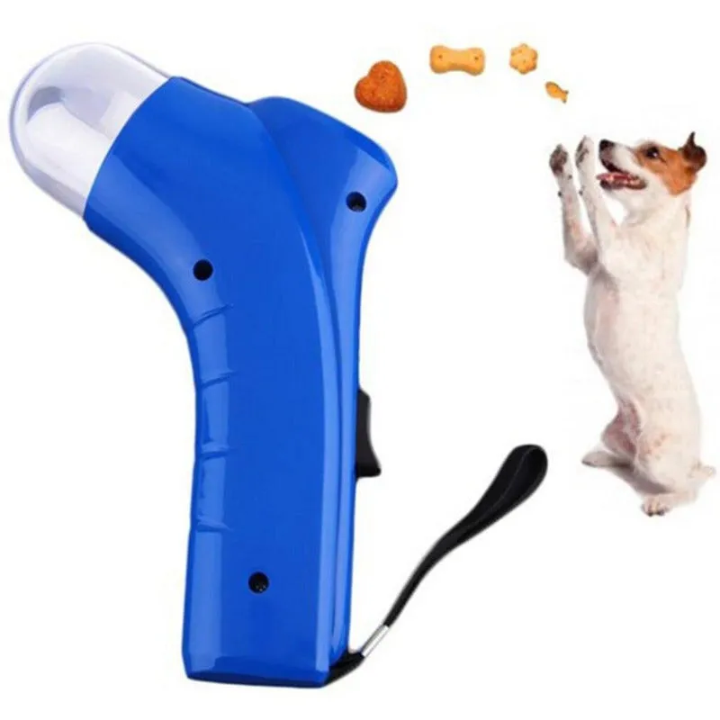 Dog Treat Feeder Catapult Gun Shape