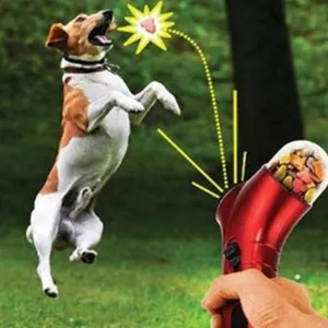 Dog Treat Feeder Catapult Gun Shape