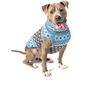 fairisle blue knit sweater