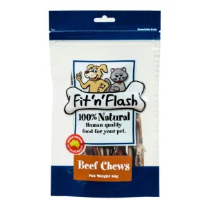 Fit 'n' Flash Beef Chews Dog Treat 60g
