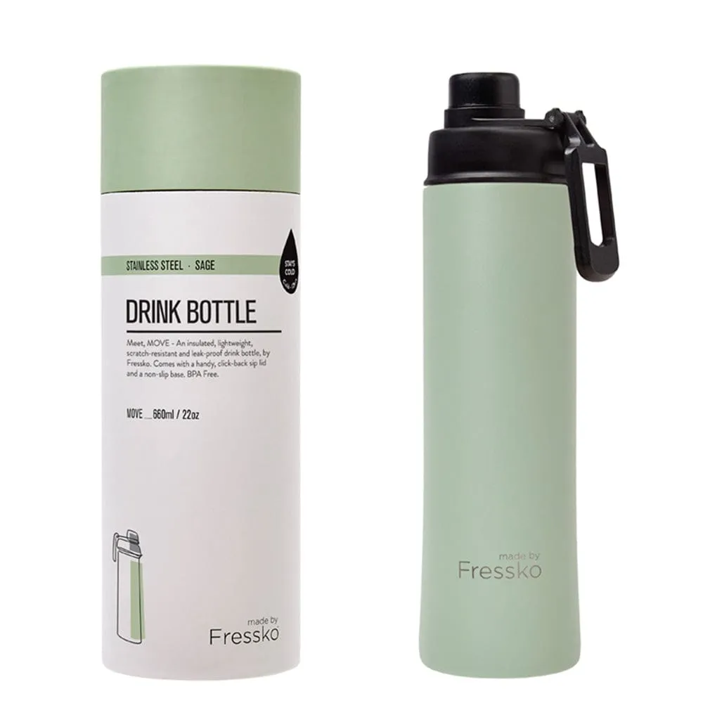 Fressko Insulated Stainless Bottle MOVE 660ml Sip Lid
