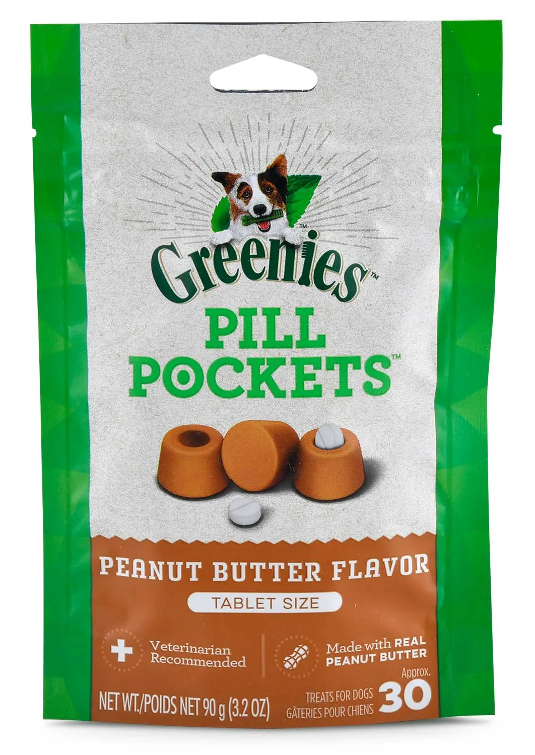 Greenies Pill Pockets for Tablets, 30 Count