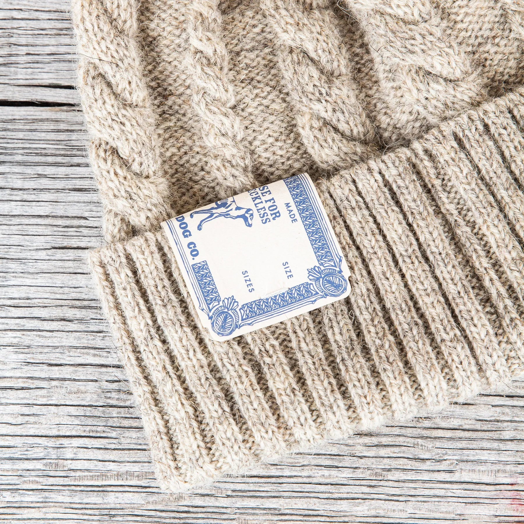 H. W. Dog & Co. Fishermans Knit Natural