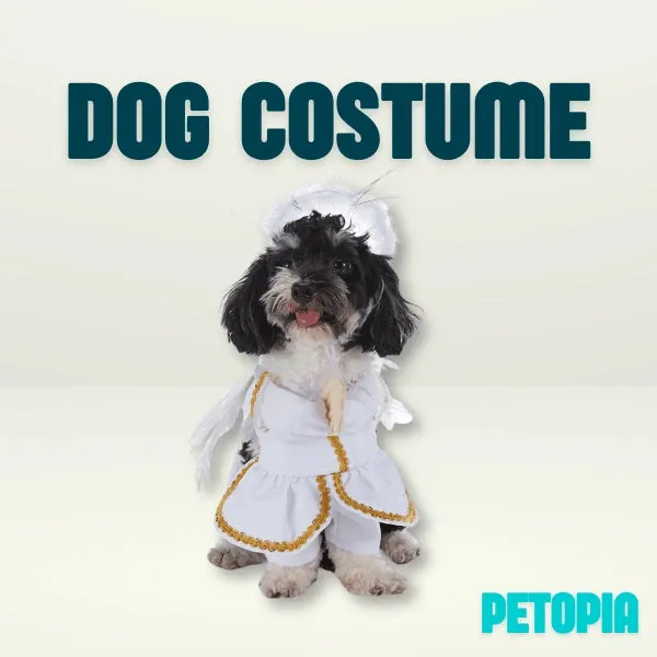 Halloween Dog Costumes - Angel in White