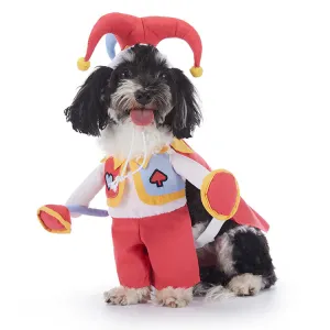 Halloween Dog Costumes - Red Peach Clown