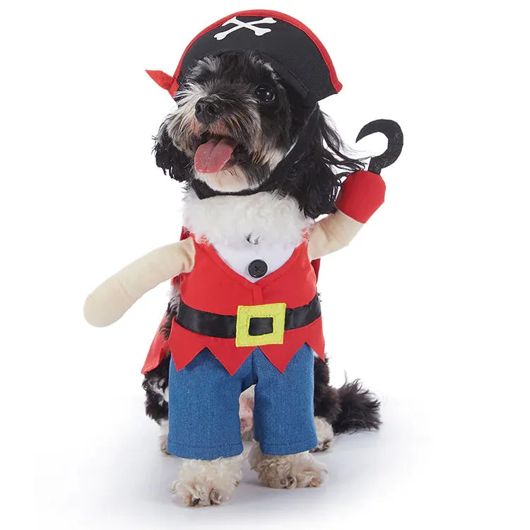 Halloween Dog Costumes - Red Pirate