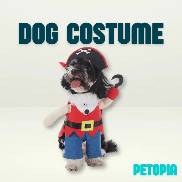 Halloween Dog Costumes - Red Pirate