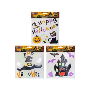 Haunted House Halloween Window Stickers 20cm Assorted