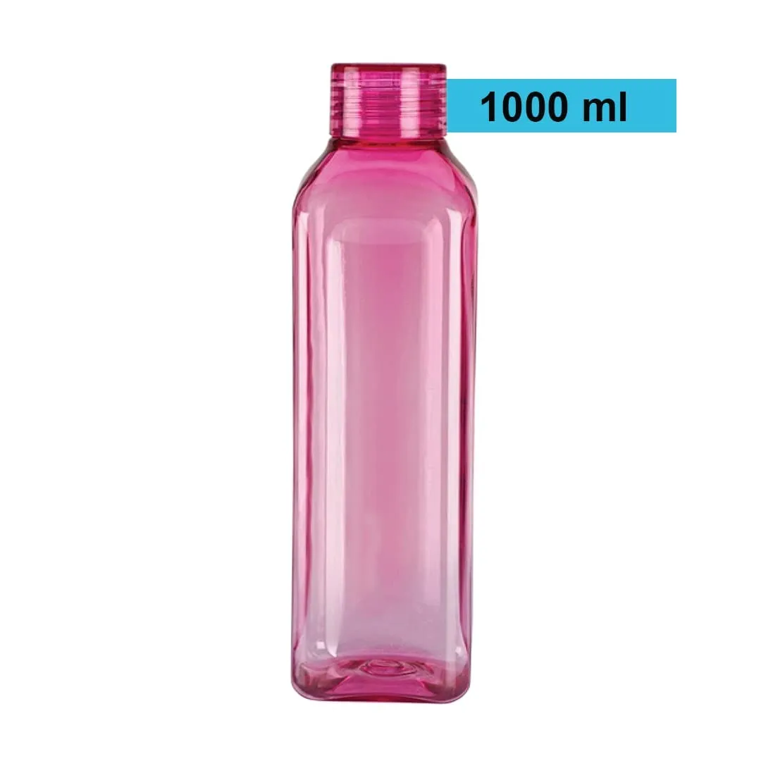 Kuber Industries BPA Free Plastic Water Bottles | Unbreakable, Leak Proof, 100% Food Grade Plastic | for Kids & Adults | Refrigerator Plastic Bottle Set of 6|Assorted (Pack of 5)