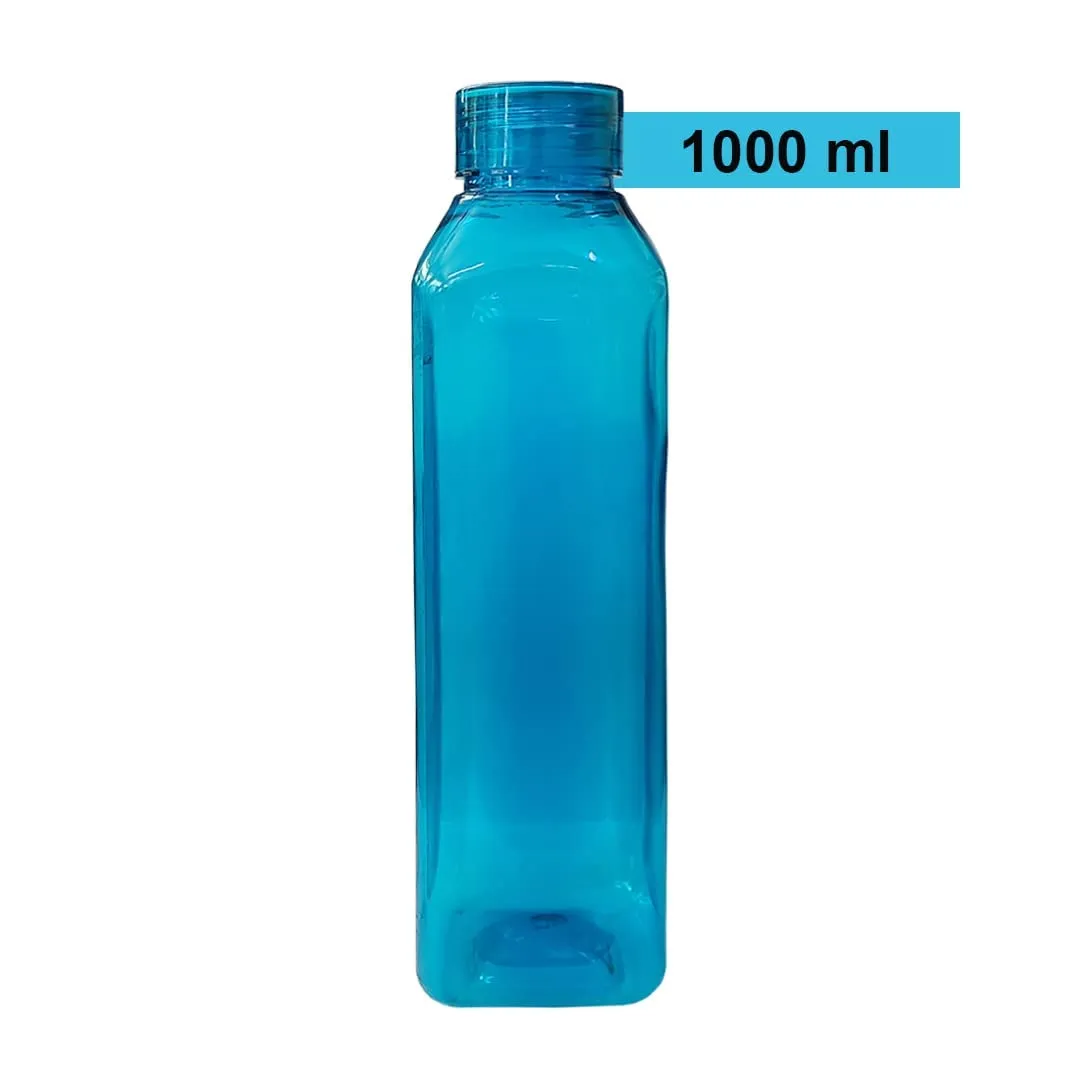 Kuber Industries BPA Free Plastic Water Bottles | Unbreakable, Leak Proof, 100% Food Grade Plastic | for Kids & Adults | Refrigerator Plastic Bottle Set of 6|Blue (Pack of 6)