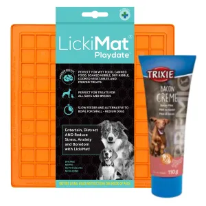 LickiMat Classic Playdate & Trixie Bacon Pâté