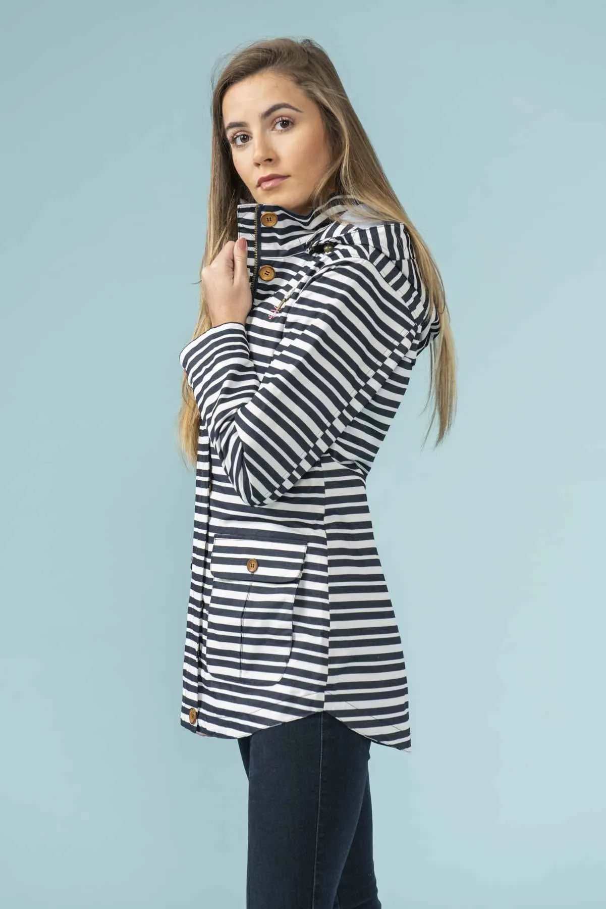Lighthouse Tori Jacket -NAVY STRIPE