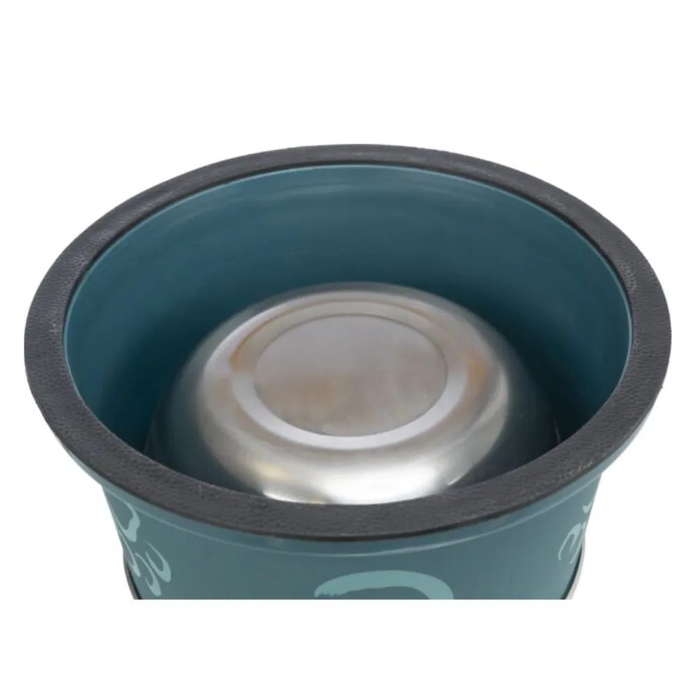 Long-Ear Bowl Stainless Steel with Plastic Coating