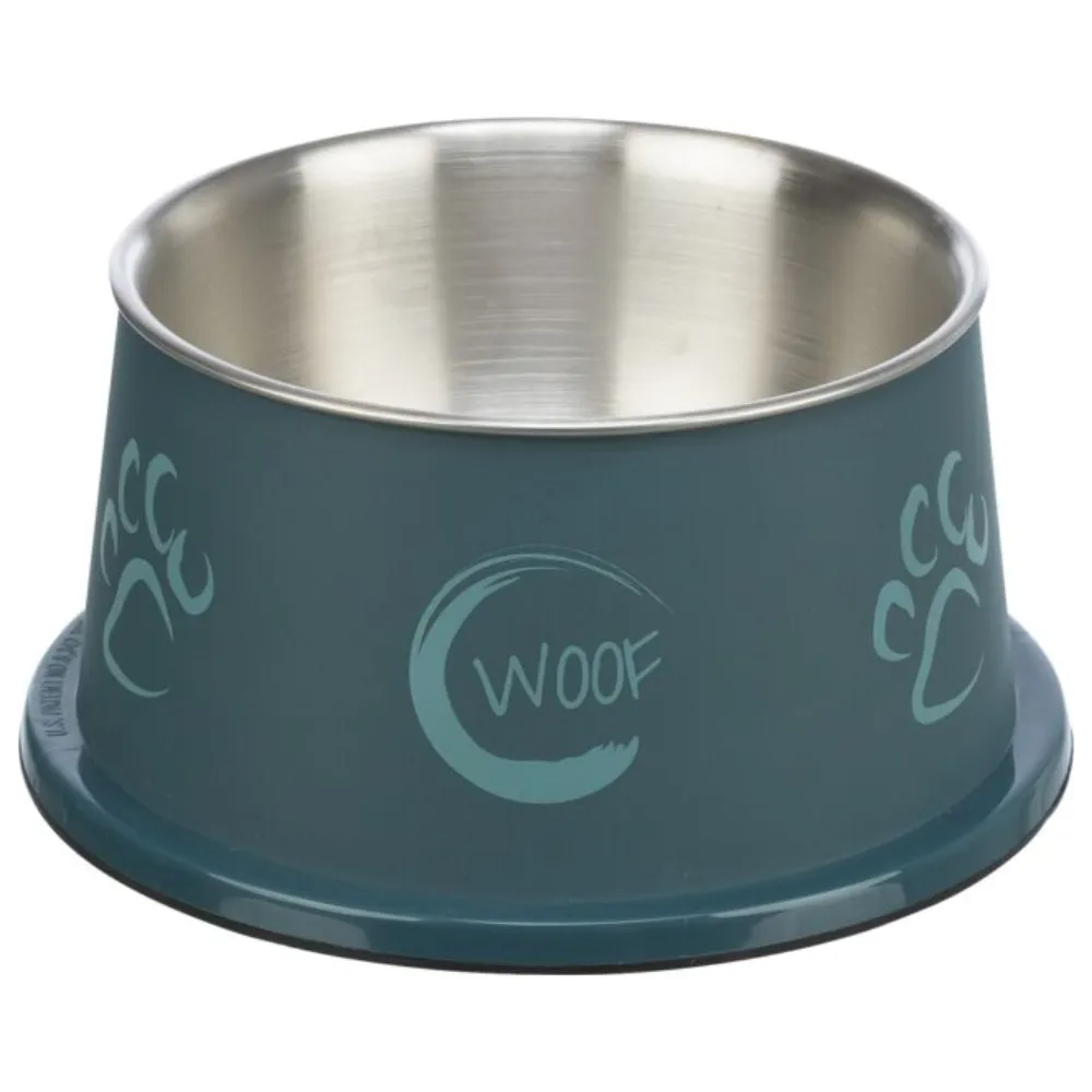 Long-Ear Bowl Stainless Steel with Plastic Coating