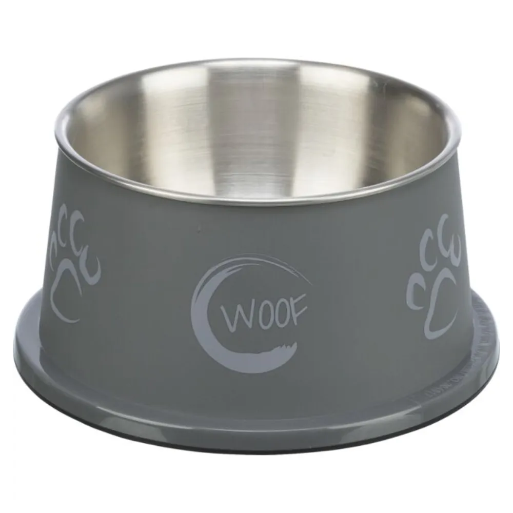 Long-Ear Bowl Stainless Steel with Plastic Coating