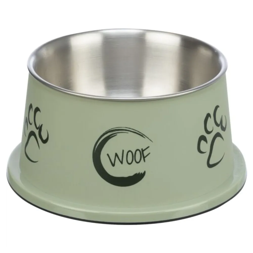 Long-Ear Bowl Stainless Steel with Plastic Coating
