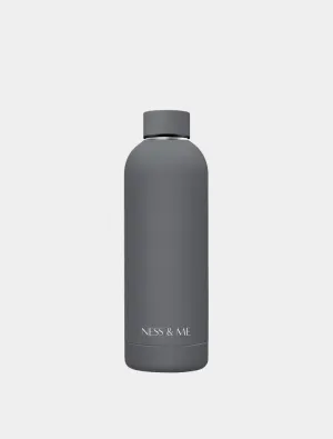 Matte Grey 500ml Stainless Steel Water Bottle