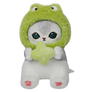 Mofusand Kawaii Frog Cat Plush 9"