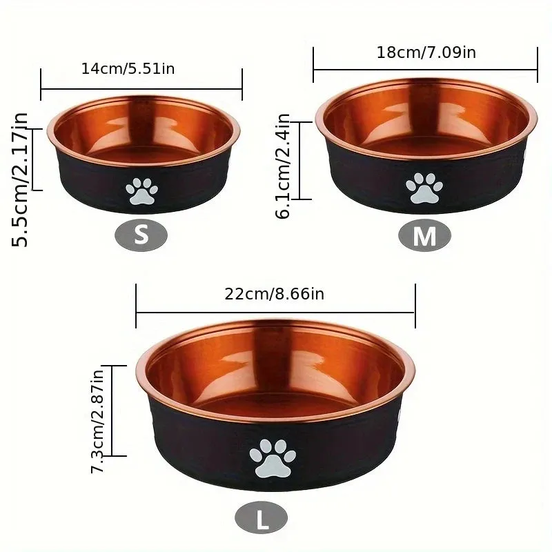 Non-Slip Stainless Steel Dog Bowls for All Sizes